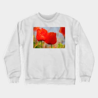 Artistic Poppies Crewneck Sweatshirt